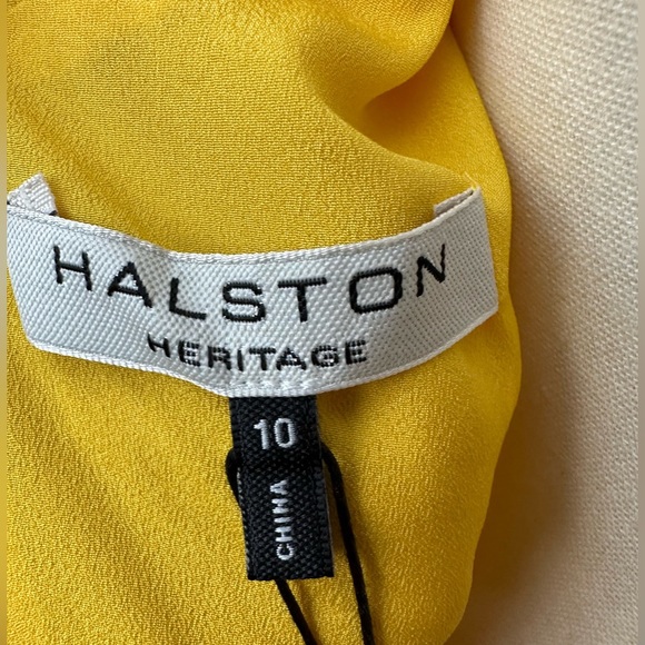 NWT Halston Heritage V-Neck Mini Dress - size 10 - Picture 2 of 4